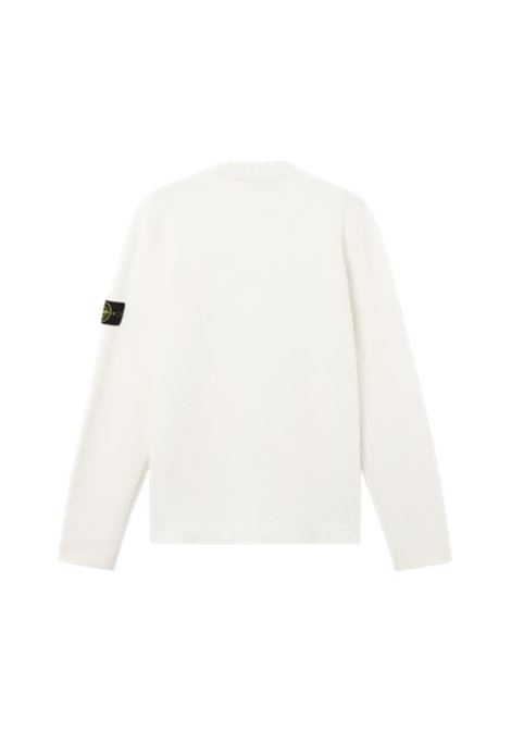 maglione fancy yarn uomo avorio STONE ISLAND | K2S15 5100056 S00N2V0093